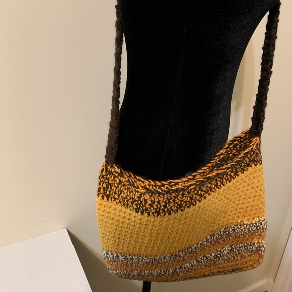 Crossbody Bag Multicolor Handmade Crochet - Picture 6 of 15